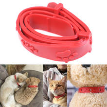 1pcPlastic Dog Cat Rabbit Neck Strap Anti Flea Red Adjustable Anti-insect Mite Acari Tick Remedy Pet Collar Pet Supplies 2024 - buy cheap