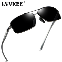 Lvvkee óculos de sol polarizado masculino, óculos de liga de alumínio e magnésio com armação para dirigir, marca 2019 2024 - compre barato