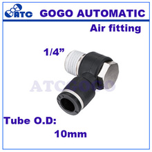 GOGO-conector neumático hexagonal tipo T, 10mm, 1/4 pulgadas, BSP, PH10-02, 10 Uds. Por lote 2024 - compra barato