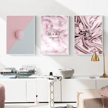 Nordic Canvas Painting Home Decor Landscape Feather Picture Wall Art Pink Modern Print Living Room Bedroom Scenery Decor Poster 2024 - buy cheap