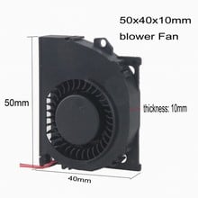 Gdstime 2 Pcs DC 12V 2Pin 5010s 50mm x 40mm x 10mm Computer Turbo Blower Cooling Fan 5cm PC Radiator Brushless Cooler 2024 - buy cheap