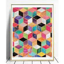 Pintura de diamante 5D Diy, mosaico bordado de diamantes de imitación, imagen geométrica, Decoración de cocina 2024 - compra barato