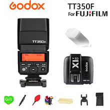 Godox tt350f flash gn36 2.4g ttl câmera flash speedlite tt350 para fuji filme fuji câmera + X1T-F gatilho transmissor presente 2024 - compre barato