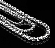 Choose 3mm/ 4mm Lot of 5 Meters  Stainless Steel Square Rolo Box Link Chain Jewelry Finding /Marking Chain DIY in bulk 2024 - buy cheap