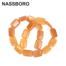 Rectangle Natural Charm Yellow Stone Beads Loose Beads Yellow Bead Wholesale Fit For Fashion Bracelet Jewelry Making DIY 13X18mm 2024 - buy cheap