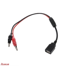 Copper Alligator Clips with Wire Female USB Connector Test Leads Crocodile Clamp Damom 2024 - buy cheap