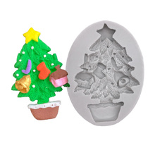 Christmas Tree Silicone Mold Fondant Cake Decorating Tools Sugarcraft Candy Clay Mold Cookie Cupcake Chocolate Baking Mold 2024 - buy cheap