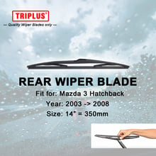 Limpador de para-brisa traseiro para mazda 3, hatchback (2003-2008), 1 peça, 14 ", 350mm, limpador de para-brisa traseiro, lâminas de limpador 2024 - compre barato