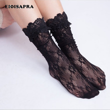 [EIOISAPRA]Princess Lace Mesh Hollow Out Socks Creative Sweet Flowers Socks Women Heap Heap Japan Harajuku Calcetines Mujer 2024 - buy cheap