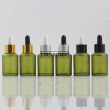 30ml New Empty Green Bottle Glass Essential Oil Liquid Aromatherapy+Dropper Cap Tool F2101 2024 - buy cheap