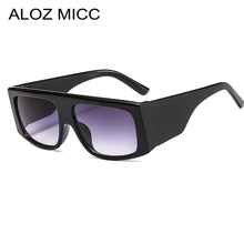 ALOZ MICC-gafas de sol cuadradas con gradiente para hombre y mujer, lentes de sol cuadradas de marca de gran tamaño con marco grande, a la moda, con UV400, Q666 2024 - compra barato