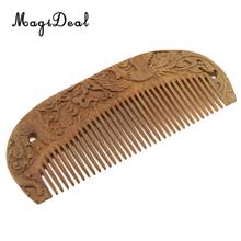 Exquisite Handcraft Hair Comb Sandalwood Fine Tooth Comb - No Static Natural Aroma Wood Comb for Men, Women and Kids 2024 - buy cheap