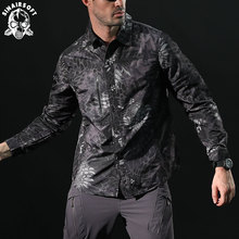 SINAIRSOFT-camisa táctica de camuflaje para hombre, camisa fina de secado rápido, transpirable, con textura de serpiente de carga del ejército, ropa militar de EE. UU., 2018 2024 - compra barato
