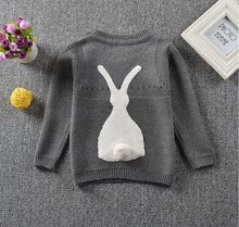 New Baby Girls Boys Clothes Pullover Christmas Rabbit Embroidered Children Knitted Sweater Kids Long Sleeve Casual Warm Sweaters 2024 - buy cheap