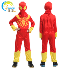 Free Shipping Spider-Man Superhero Costume Suit Cape for Child Kids Dance Party Activities Halloween Christmas Carnival 2024 - buy cheap