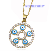 muslim turkish crystal evil eye pendant & necklace , Islam Gift & Jewelry 2024 - buy cheap