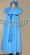 Free Shipping Peter Pan Wendy Rachael Women Cosplay Costume Blue Long Dress For Halloween Party 2024 - buy cheap