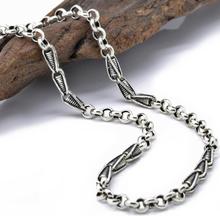 Pure Silver 4mm Thick Corn Round Link Chain Silver Charm Necklace Sterling 925 Silver Jewelry 2024 - buy cheap