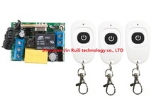 Wireless remote controlling switch RF AC 220 V 10 A 1CH 3* Transmitter 1* Receiver Momentary. Toggle .Latched Adjustable
