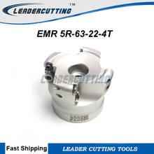 Free Shiping EMR 5R-63-22-4T/EMR 6R-63-22-4T Round Milling tool R5/R6 Face Mill Shoulder Cutter For Milling Machine 2024 - buy cheap