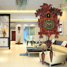 Relógio de parede decorativo de madeira pendurado na sala de estar 2024 - compre barato