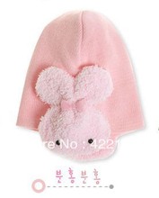 Winter Keep warm knitted hats for boy/girl/kits hats,infants caps beanines chilldren thicken Double rabbit ear muff hatZA10-1pcs 2024 - buy cheap