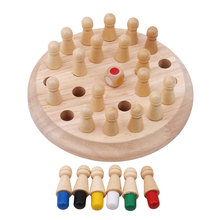 Детская деревянная палочка для запоминания, шахматная игра, детская ранняя развивающая игрушка, 3D Пазлы для семейной вечеринки, Повседневная игра 2024 - купить недорого