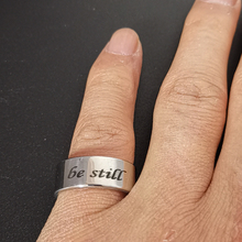 Модное кольцо Be Still для женщин и мужчин простые нержавеющие стальные кольца ювелирные изделия любовь к другу подарок YLQ6375 2024 - купить недорого