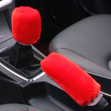 Winter plush fur car hand brake cover shift knob cover for  Kia Rio K2 K3 K5 K4 Cerato,Soul,Forte,Sportage R,SORENTO,Mohave,OPTI 2024 - buy cheap