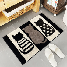 Shaggy Entrance Mat Welcome Doormat Home Decor Area Rug for Bedroom Bathroom Living Room Cute Cat Floor Rug Carpet for Kids Room 2024 - buy cheap