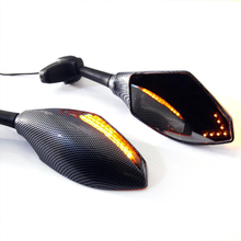 Moto Accessories Motorcycle Integrated LED Turn Signal Mirrors for Honda CBR 600 F4i 929 954 RR F1 F2 Hurricane Yamaha Kawasaki 2024 - buy cheap