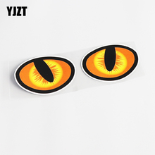 Yjzt adesivo decorativo de carro pvc com olhos de desenho animado criativo 10cm * 7cm 13-0519 2024 - compre barato