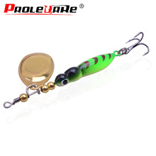 Proleurre 7cm 14g Luminous Wobblers Fishing 360 degree rotation Spoon Metal baits Hooks Wobbler Crankbait Fishing Tackle PR-407 2024 - buy cheap