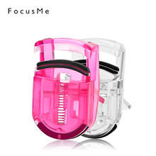 FocusMe новый 4 вида цветов портативный мини-Бигуди для ресниц Карманный пластиковый зажим для макияжа ресниц Пинцет Инструменты с 1 шт. запасной силиконовой накладкой 2024 - купить недорого