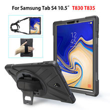 Case For Samsung Galaxy Tab S4 10.5 T830 T835 SM-T830 SM-T835 10.5" Cover Funda Kids Safe Shockproof Stand With Wrist Straps 2024 - buy cheap