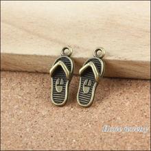 Sandalias de estilo europeo con colgante de bronce antiguo, 120 Uds., accesorios de joyería, A013 2024 - compra barato