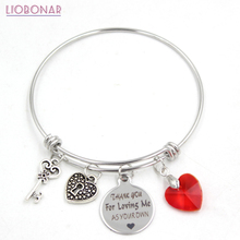 Valentine Gifts Valentine Heart Shaped Key Lock Bracelet Stainless Steel Wire Bangle Women Jewelry Gifts Pulsera 2024 - buy cheap