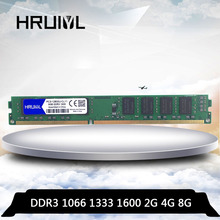 HRUIYL Memory RAM DDR3 4GB 8GB 2GB 1066mhz 1333mhz 1600MHZ PC3-8500U PC3-10600U PC3-12800U Desktop PC Memoria DIMM 4G 8G 240 pin 2024 - buy cheap