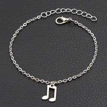 Jewelry Antique Silver Color Music Note Charms Bracelet DIY Handmade Link Chain Bracelets For Women 2024 - buy cheap
