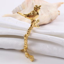 4pcs/lot Exquisite high-end very happy bird napkin ring  model room hotel napkin buckle decorated 2024 - buy cheap