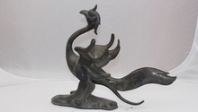 Feng Shui chino bronce puro cobre Phenix Suzaku pájaro mito Dios estatua de bestia 2024 - compra barato