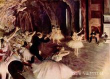 ballerina Oil Painting Ballet Rehearsal on Stage by Edgar Degas reproduction Handmade High quality 2024 - buy cheap