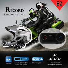 EJEAS E2 Оригинал VOX мотоциклетный шлем Интерком Bluetooth Мото Переговорная гарнитура + мягкий микрофон Беспроводная гарнитура BT Interfone 2024 - купить недорого