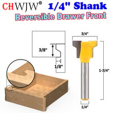 1/4" Shank Reversible Drawer Front Router Bit For Woodworking Cutter Tool Milling Cutter 2024 - buy cheap