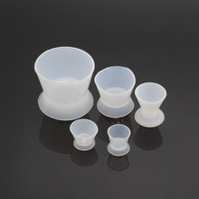 Recipiente de silicona para laboratorio Dental, taza mezcladora de caucho, equipo médico, pestaña Dental genérica, 1/Set(1-5 #) 2024 - compra barato