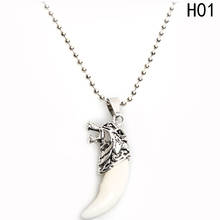 Punk Fashion Brave Men Wolf Tooth Spike Pendant Necklace Women Men Jewelry Fang Tooth Amulet Pendant Necklace 2024 - buy cheap