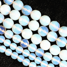 Cuentas sueltas de cristal de gran calidad para fabricación de joyas, cuentas redondas facetadas de 4mm, 6mm, 8mm, 10mm, 12mm y 14mm, B268 2024 - compra barato
