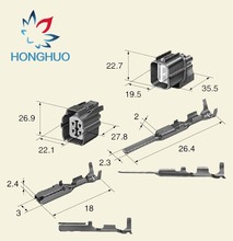 5 pcs 4 Pin Sumitomo 6189-0132 6181-0073 Female Male HW Sealed Electrical Wire Connector For Honda B-Series O2 Sensor Plug 2024 - buy cheap