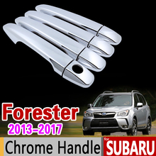 Luxurious Car Chrome Door Handle Cover Trim Set for Subaru Forester SJ MK4 2013 2014 2015 2016 2017 2018 4Door Car Accessories 2024 - buy cheap