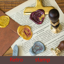 Copper Head Sealing Stamps Wax Beads for DIY Envelope Documents Vintage Wedding Invitation Decoration Stamps Craft stationery 2024 - buy cheap